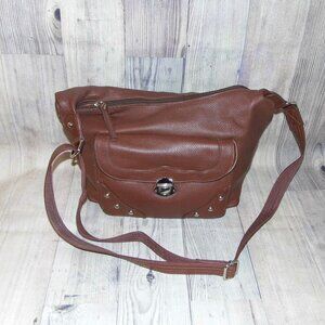 ROMA LEATHERS Carry Concelament Purse Brown Will Fit Full Size